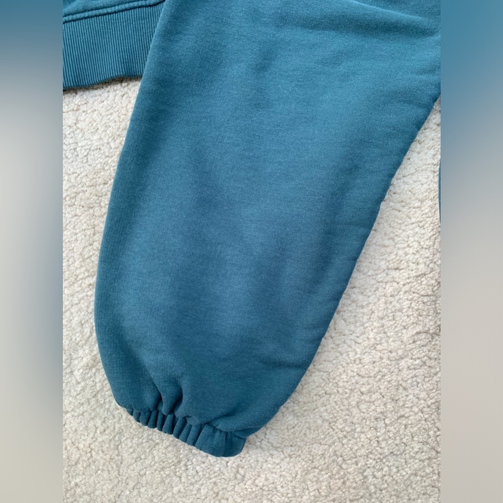 Zara Size 11-12 Teal Two Piece Sweatshirt And Sweatpants Sweat Set - Picture 8 of 9